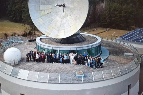 Pupils at a student conference in Neu Golm